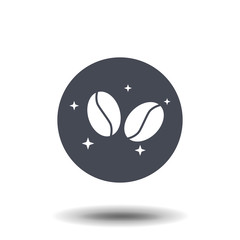 Coffee bean icon, silhouette, logo vector
