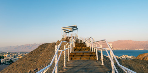 Walkway to a resting point or pergola, Middle East