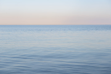Obraz premium Sunset on the sea. Horizontal landscape.