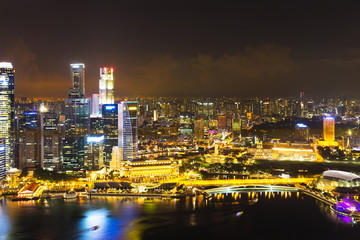 Fototapeta premium Singapore Landscape of the Marina Bay