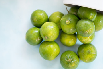Close up shot of limes