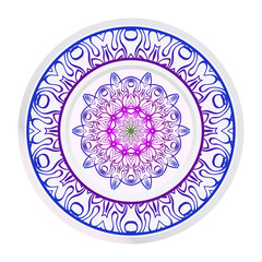 Decorative Mandala. Vector Illustration. Isolated. Tribal Ethnic Ornament With Mandala. Anti-Stress Therapy Pattern. Indian, Moroccan, Mystic, Ottoman Motifs.