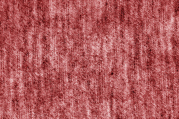 Sack cloth texture in red color.