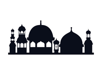 ramadan kareem mosque building icon