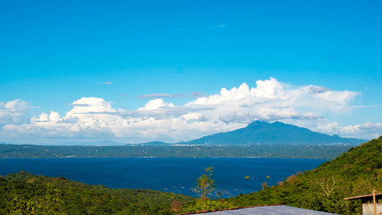 Picturesque landscape of the Lake Taal