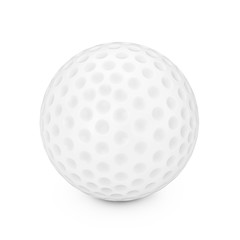 A White Golf Ball. 3d Rendering