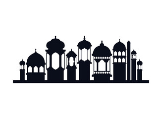 ramadan kareem mosque building icon