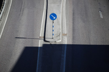 Commanded roadway sign post © michael715