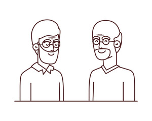 cute grandparents avatar character