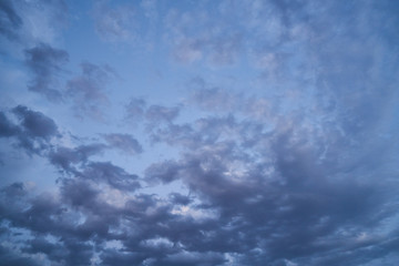 Naklejka na ściany i meble Beautiful sky with fluffy clouds