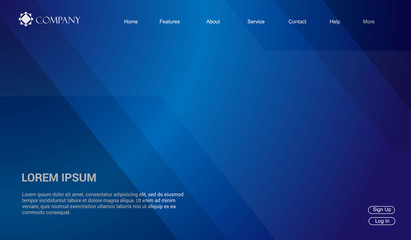 Website template for websites, or apps. modern minimal. eps 10