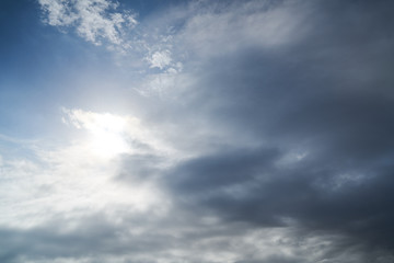 Fototapeta premium Beautiful sky with fluffy clouds