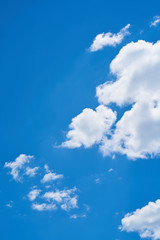 Fototapeta premium Beautiful sky with fluffy clouds