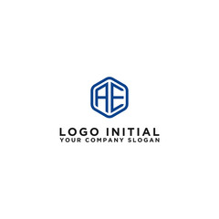 Letter AE Initial icon / logo design Monogram inspiration. - vector