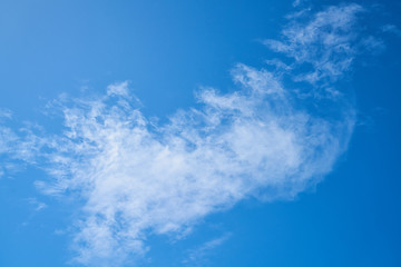 Beautiful sky with fluffy clouds