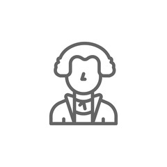 George Washington icon. Element of United States icon. Thin line icon for website design and development, app development. Premium icon