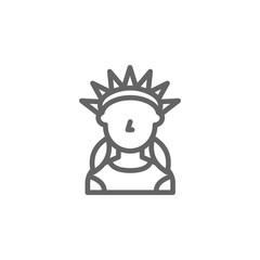 Native American icon. Element of United States icon. Thin line icon for website design and development, app development. Premium icon