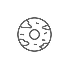 Donut, USA icon. Element of United States icon. Thin line icon for website design and development, app development. Premium icon