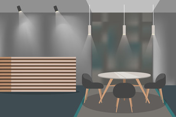 Cafe inteior. People sitting at the table © inspiring.team
