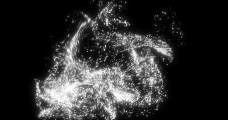 Abstract dynamic particles  texure