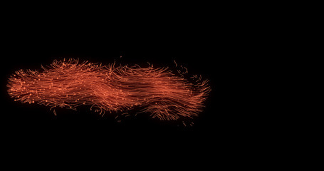 Abstract dynamic particles  texure