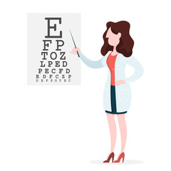 Obraz premium Ophthalmology concept. Idea of eye care and vision