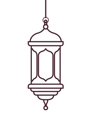 ramadan kareem lantern hanging icon