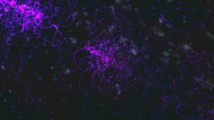 abstract seamless background blue purple spectrum looped animation fluorescent ultraviolet light glowing neon line Abstract background web neon box circle pattern LED screens and projection technology