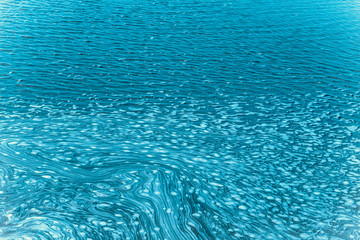 blue water texture background with white foam