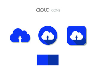 Icon Cloud, cloud computing, cloud icon, cloud server, save file, upload, upload icon, icona cloud, icona back up, icona salva file, icona nuvola, digital icon, digital vector, color cloud  