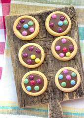 colorful cookies glaze