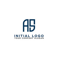 Letter AS Initial icon / logo design Monogram inspiration. - vector