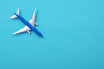 Model plane. Travel  concept