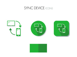 synchronization icon, synchronization devices icon, vector sync device, icona sincronizzazione dispositivi, vettore sync dispositivi, Arrow, smartphone, circle, personal computer, refresh, sync icon