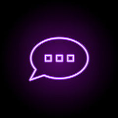 conversation neon icon. Elements of media, press set. Simple icon for websites, web design, mobile app, info graphics