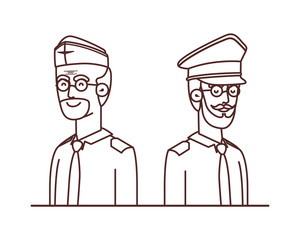 men soldiers of war avatar character