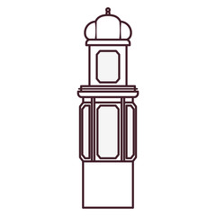 ramadan kareem lantern isolated icon