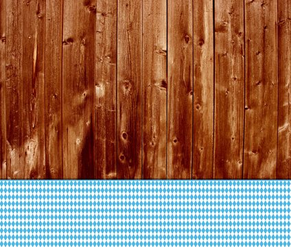 Holz Hintergrund mit bayrischem Rautenmuster