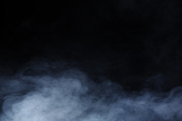 Abstract Smoke on black Background