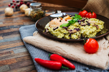Fillet of Salmon Mashed Broccoli