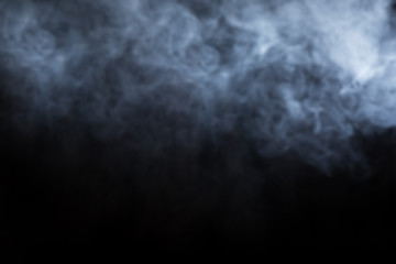 Abstract Smoke on black Background