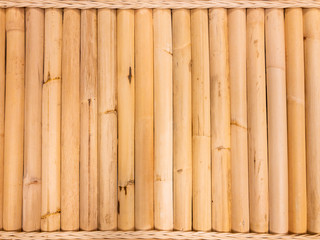 Beautiful bamboo background texture close up.  Decoration material in modern and vintage style.