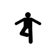 Meditation, retreat, yoga icon. Element of man resort villa hotel activity icon. Premium quality graphic design icon. Signs and symbols collection icon for websites, web design