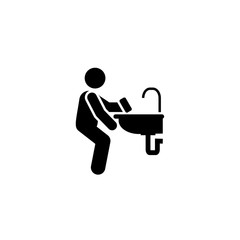 Cleaning, sink, tap icon. Element of workers icon. Premium quality graphic design icon. Signs and symbols collection icon for websites, web design