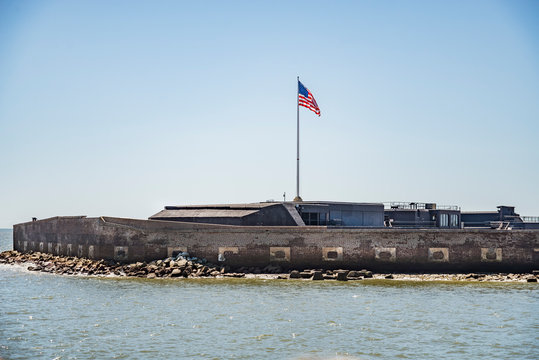 Fort Sumter National Monument in Charleston SC, USA