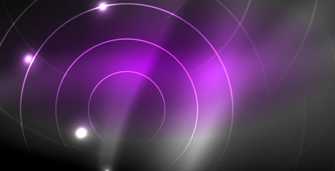 Glowing shiny neon colors with abstract lines, modern background