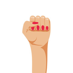 hand fist isolated icon