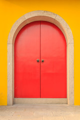 Doors and windows of temple buildings..