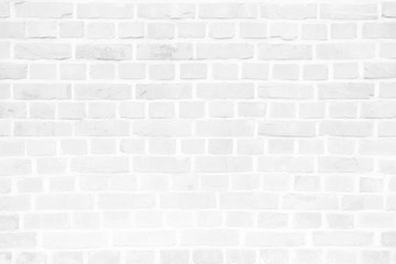 White Brick Wall Background.