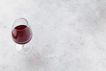 Red wine glass